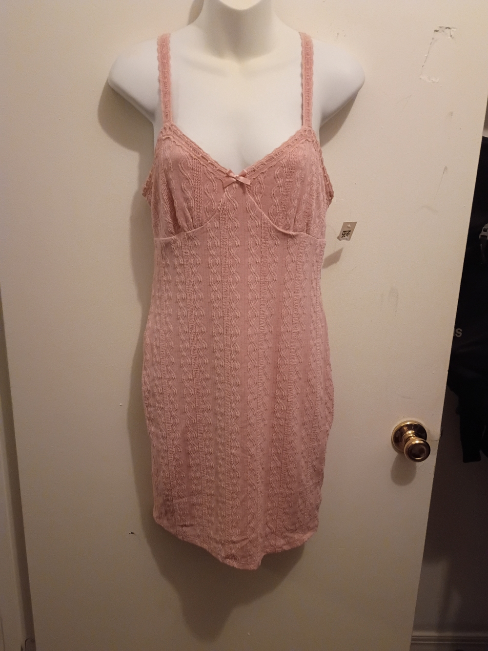No Boundaries Pink Lace Slip Nightdress